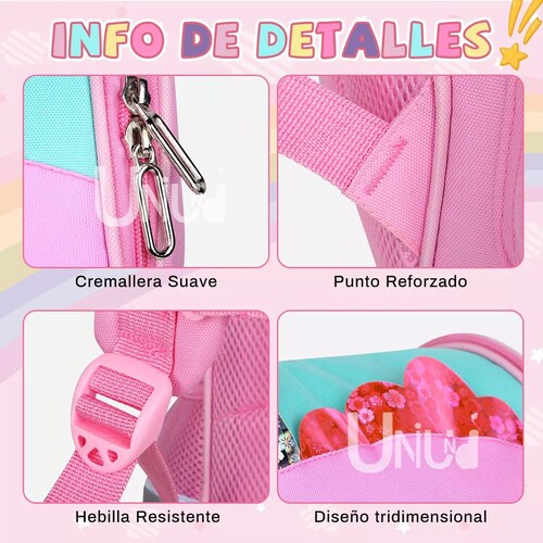 Mochila Infantil Dinosaurio Caballito Para Niños Niñas Escolar Primaria 