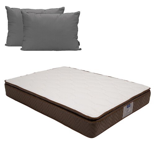 Colchón King Size Restonic Nautilus con Almohada 2 Pack