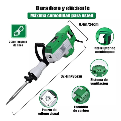 Demoledor Rompedor De Concreto Martillo Shawty 2400w.