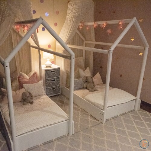 Cama Montessori de madera y colchon incluido | forma de Casa Duduk