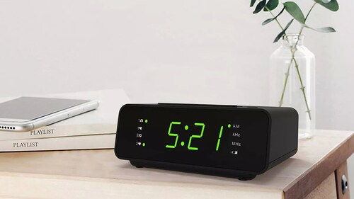 Radio Reloj Fm/am Despertador Digital Para El Dormitorio.