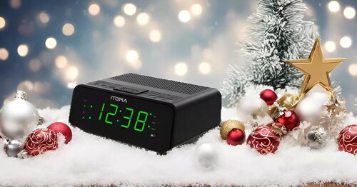 Radio Reloj Fm/am Despertador Digital Para El Dormitorio.