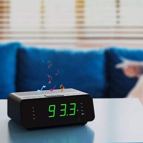 Radio Reloj Fm/am Despertador Digital Para El Dormitorio.