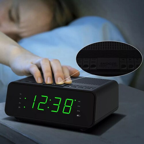 Radio Reloj Fm/am Despertador Digital Para El Dormitorio.