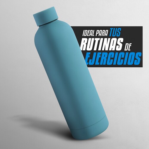 Termo Botella Acero Inoxidablecon Fría/caliente 750 Mililitros, Azul Cielo