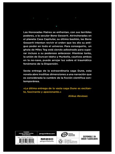 Libro Casa Capitular Las Cronicas de Dune 6 Autor Frank Herbert.