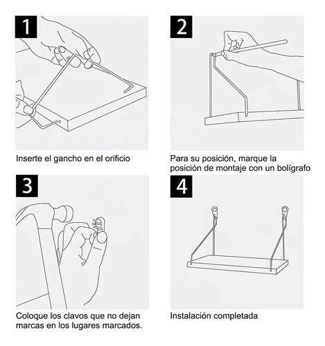 3 Repisas Flotantes Minimalistas Modernistas Con Soporte