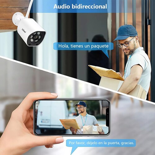 Kit De Camaras Videovigilancia Circuito Cerrado+ Disco 500gb