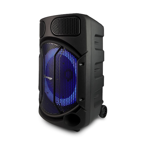 Bafle Amplificado Bluetooth de 15'' Vorago KSP-502 de 80 W, LED, Negro.