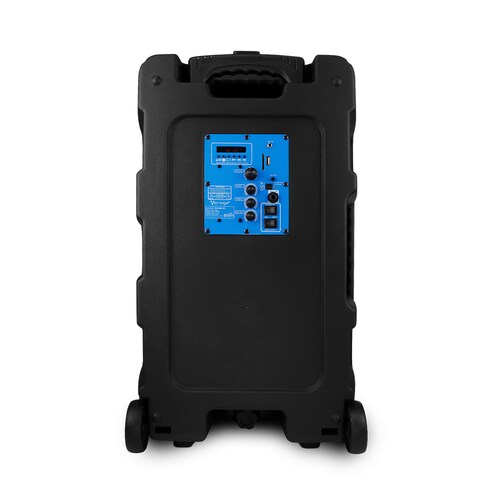 Bafle Amplificado Bluetooth de 15'' Vorago KSP-502 de 80 W, LED, Negro.