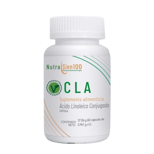 Cla Cápsulas. 600mg De Ácido Linoleico Conjugado. Suplemento Vegano. 60 Caps