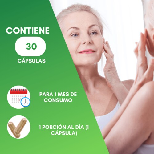 Colágeno vegano, Ácido Hialurónico, Biotina y Ácido Fólico Ideal para Cabello y Uñas 30 días