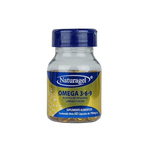Naturagel | Omega 3.6.9 | Combinación de Aceites de Pescado, Linaza y Oliva