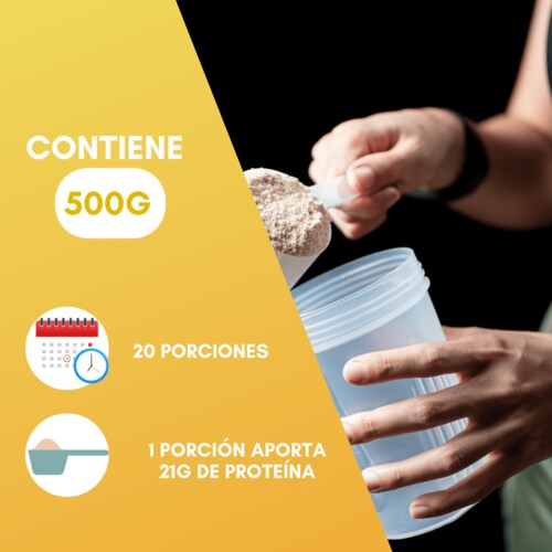 Proteína en polvo Vainilla Keto Pre-workout 22g proteína NO Azúcar NO Gluten 500g
