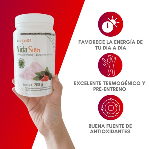 Energizante natural en Polvo Sin azúcar Termogénico Pre-workout Sabor Arándano 200g