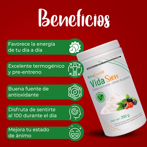 Energizante natural en Polvo Sin azúcar Termogénico Pre-workout Sabor Arándano 200g