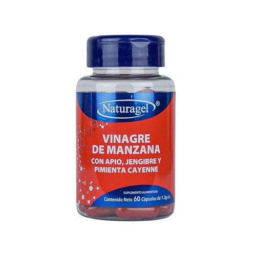 Naturagel | Vinagre de Manzana con Apio, Jengibre y Pimienta Cayenne | Control de Peso y Metabolismo