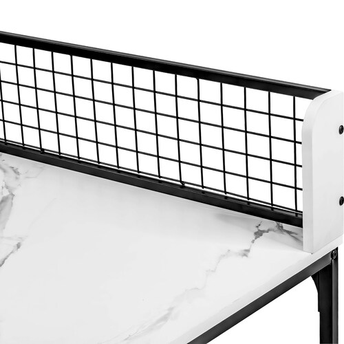 Escritorio Mueble L Esquinero Tipo Marmol Blanco Moderno 