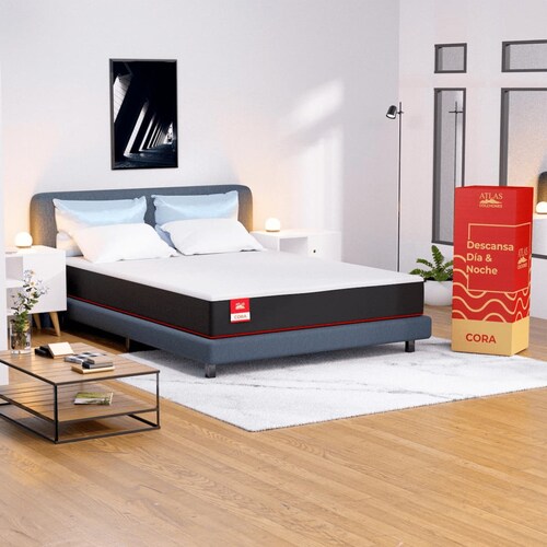 Colchon Queen Size De Memory Foam Atlas Cora