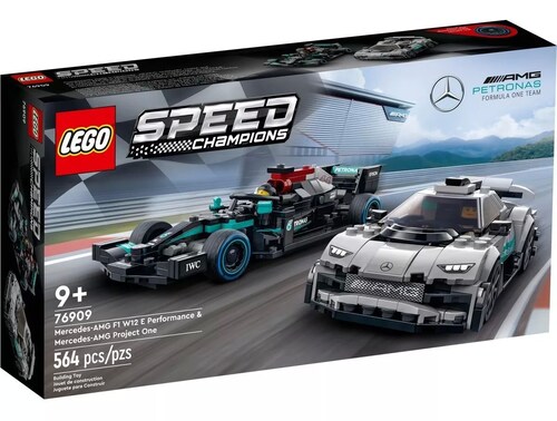 Kit Lego Mercedes Amg F1 W12 E Y Amg Project One 76909 Cantidad de piezas 564
