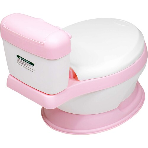 Bacinica Bañito Entrenador Niños Baño Asiento Acojinado Rosa