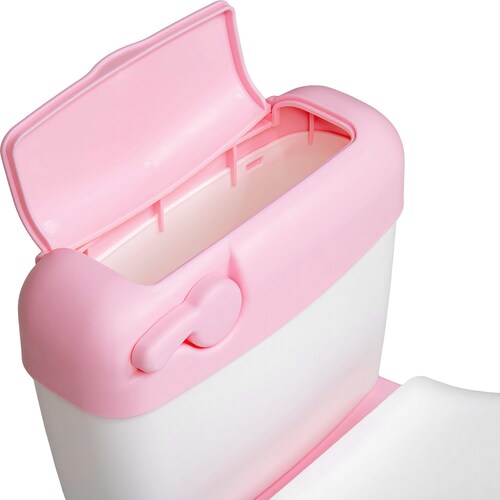 Bacinica Bañito Entrenador Niños Baño Asiento Acojinado Rosa