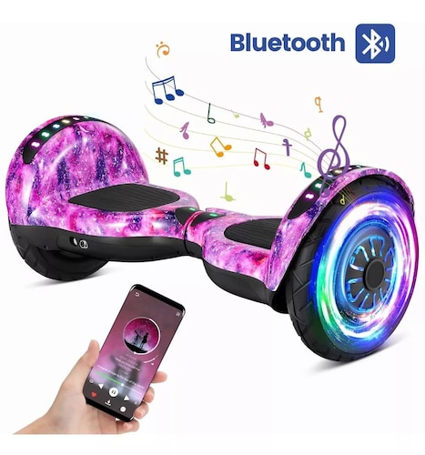 Hoverboard Patineta Electrica Barata Bluetooth Con Luz Led.