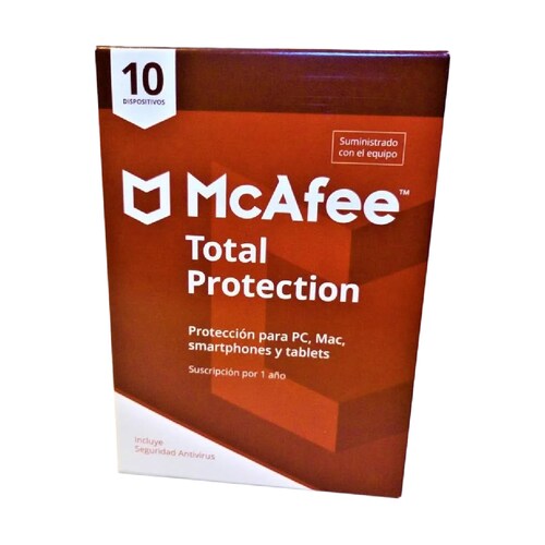 ANTIVIRUS MCAFEE TOTAL PROTECTION 10 US.