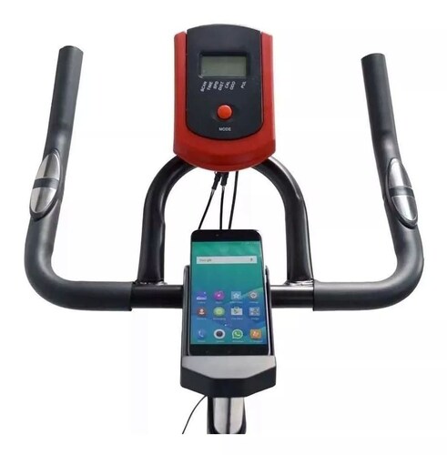 Bicicleta fija Centurfit MKZ-7702-13KGS para spinning color negro.