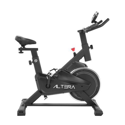 Altera Bicicleta Fija Spinning de 5 niveles de asiento con pantalla LCD con bluetooth para hacer ejercicios en casa
