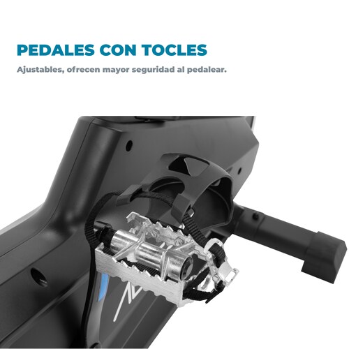 Altera Bicicleta Fija Spinning de 5 niveles de asiento con pantalla LCD con bluetooth para hacer ejercicios en casa