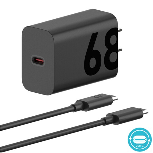 Cargador Motorola 68W Salida Tipo C con Cable Carga Rápida.