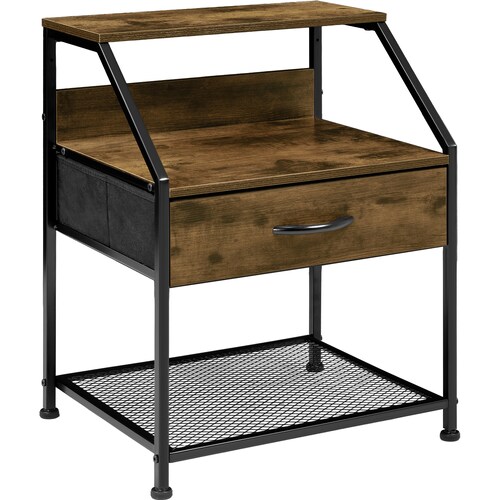 Mueble Buro Comoda Mesa Noche Balda 1 Cajon Moderno Cafe