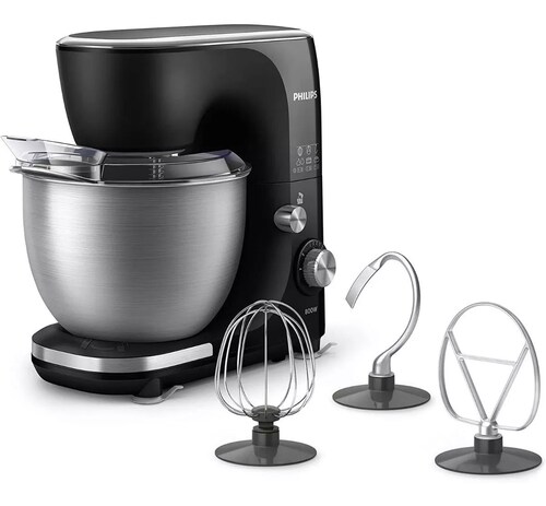 Batidora de pedestal Philips 7000 Series HR7922 negra 127 V.