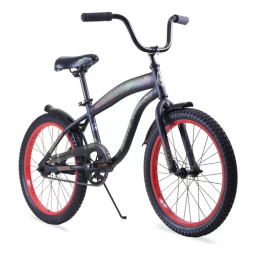 Bicicleta City Rider R20 1v. Niño Acero Negro/rojo Benotto