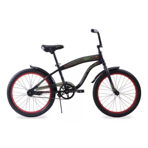 Bicicleta City Rider R20 1v. Niño Acero Negro/rojo Benotto