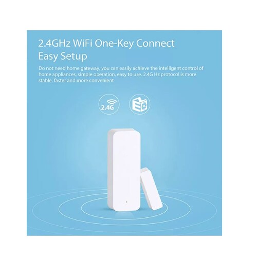 Sensor / Alarma Wifi Para Puerta O Ventana Tuya Alexa Google