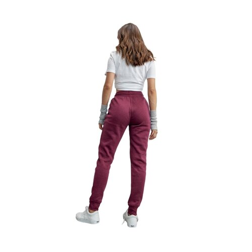 Pants con corte de tubo y cintura regular, color vino, marca Love to Lounge, mod. 166787