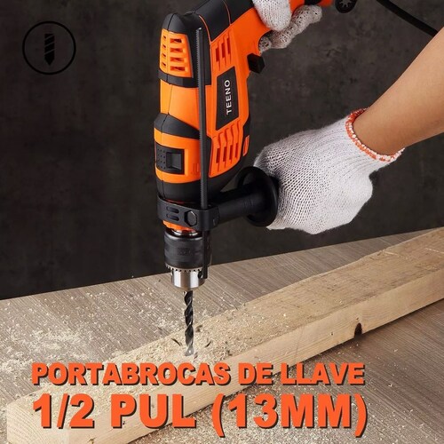 Taladro Teeno rotomartillo 7133A-25 710W + accesorios 110V 60Hz.