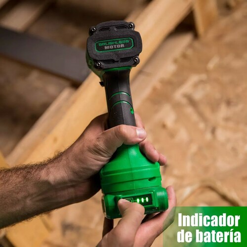 Kit De Atornillador De Impacto & Rotomartillo Sin Carbones.