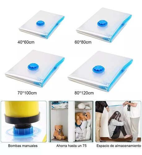 Bolsa De Almacenamiento Al Vacío Para Ropa Y Edredones 16pcs.