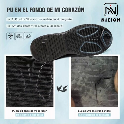 Zapatos De Seguridad Tenis De Fibra Transpirables Nieion TALLA 27 color NEGRO