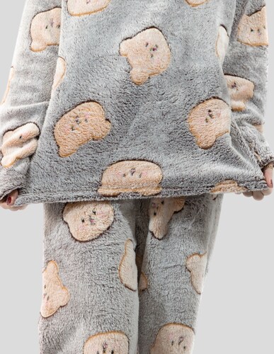 Pijamas de Invierno Mujer Tela Polar Navidad Afelpada Ropa Térmica Polar Fleece Flanel Cosplay Disfraz