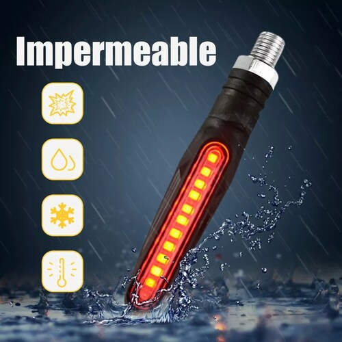 4 Pz Secuencial Motocicleta Direccionales Led Indicador 12v