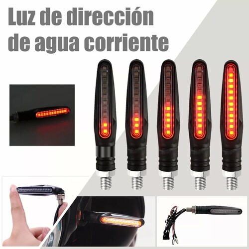 4 Pz Secuencial Motocicleta Direccionales Led Indicador 12v