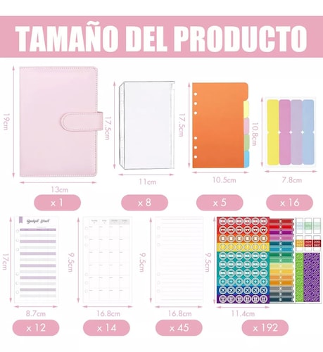 Carpeta De Cuaderno A6, Organizador De Documentos Folder