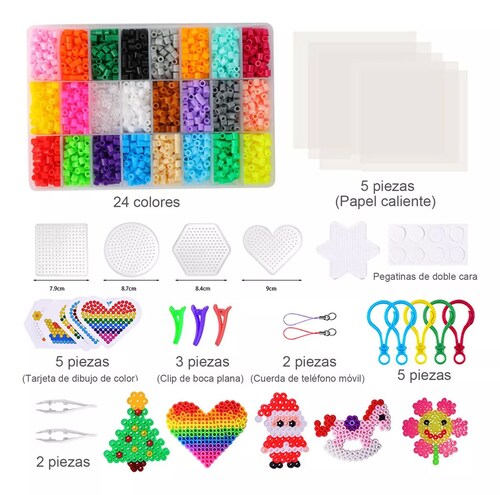 Hama Beads - Tubos De Planchado (4,300 Piezas, 24 Colores)
