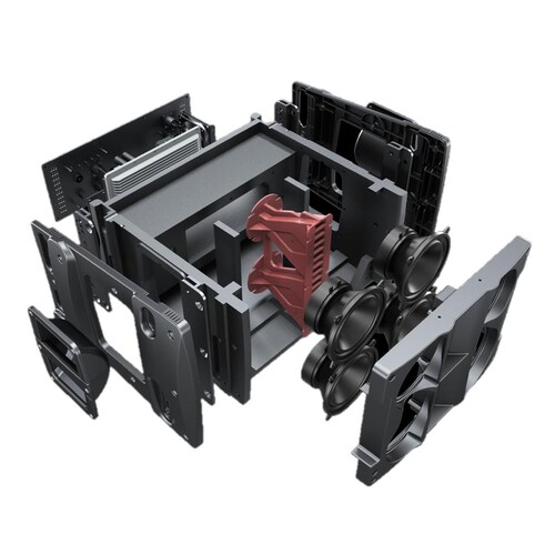 Bafle activo AUDIOCENTER T45-DSP p/arreglo lineal negro .