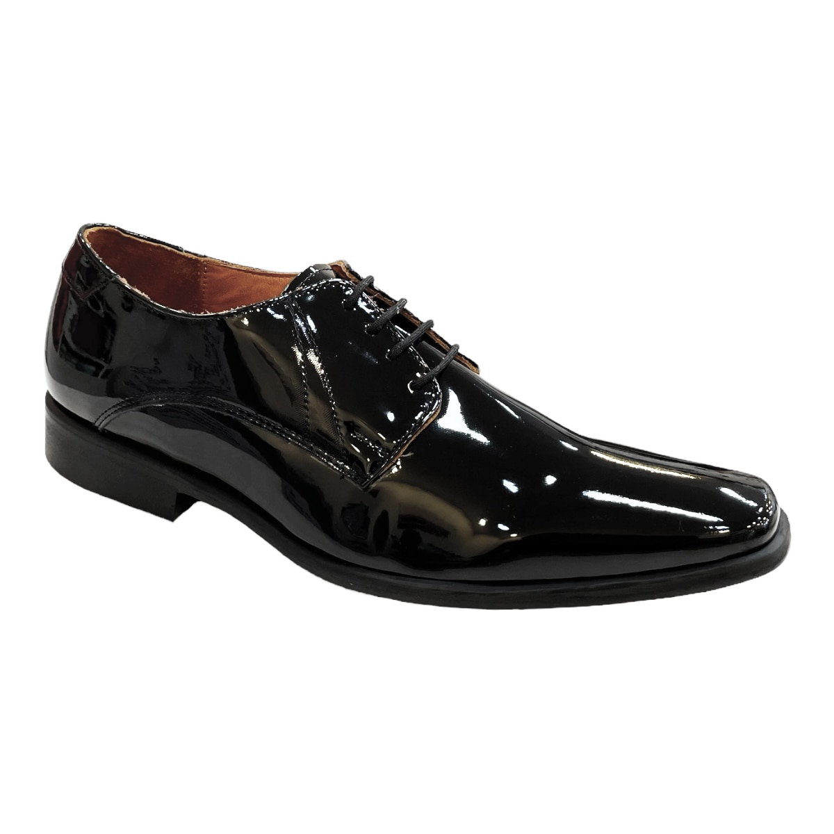 Zapatos De Charol Negros Para Hombre Enzo Frini Vestir