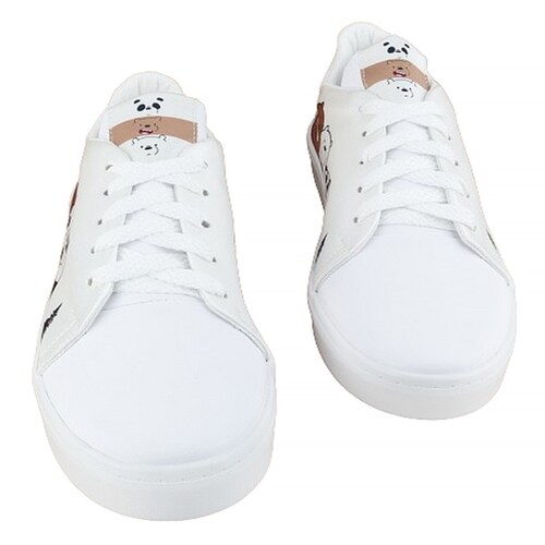 Tenis Osos Escandalosos Niñas Polar Sneaker 423-B Blancos.